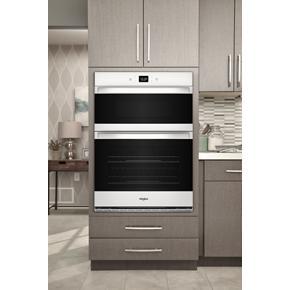 64 Total Cubic Feet Combo Wall Oven With Air Fry When Connected - White