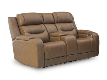 Knightington - Power Reclining Loveseat With Audio Seating