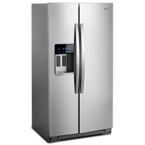 36" Wide Counter Depth Side-By-Side Refrigerator - 21 Cubic Feet - Fingerprint Resistant Stainless Steel