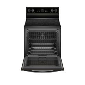 6.4 Cubic Feet Smart Freestanding Electric Range With Frozen Bake Technology - Black Stainless Steel