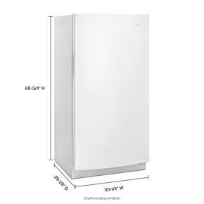 16 Cubic Feet Upright Freezer With Led Lighting - White