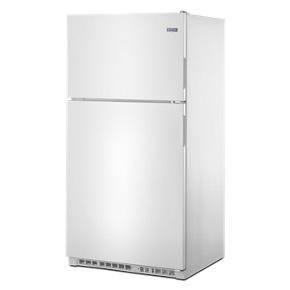 33" Wide Top Freezer Refrigerator With PowerCold Feature - 21 Cubic Feet - White