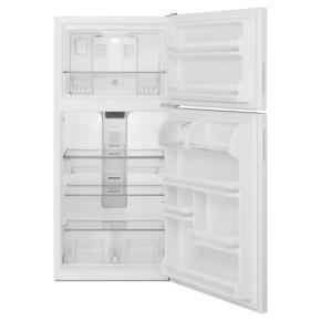 30" Wide Top Freezer Refrigerator With PowerCold Feature - 18 Cubic Feet - White
