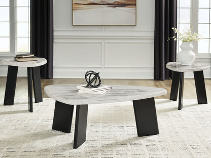 Lilyberg - Occasional Table Set (Set of 3) - Gray / Black