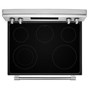 30" Wide Electric Range With Shatter-Resistant Cooktop - 5.3 Cubic Feet - Fingerprint Resistant Stainless Steel