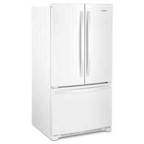 36" Wide French Door Refrigerator With Water Dispenser - 25 Cubic Feet - White