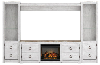 Willowton - Entertainment Center With Fireplace Option