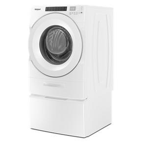 15.5" Pedestal For Front Load Washer And Dryer With Storage - White