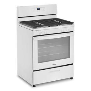 5.1 Cubic Feet Freestanding Gas Range With Broiler Drawer - White