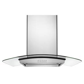 36" Modern Glass Island Mount Range Hood