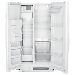 33" Side-By-Side Refrigerator With Dual Pad External Ice And Water Dispenser - White