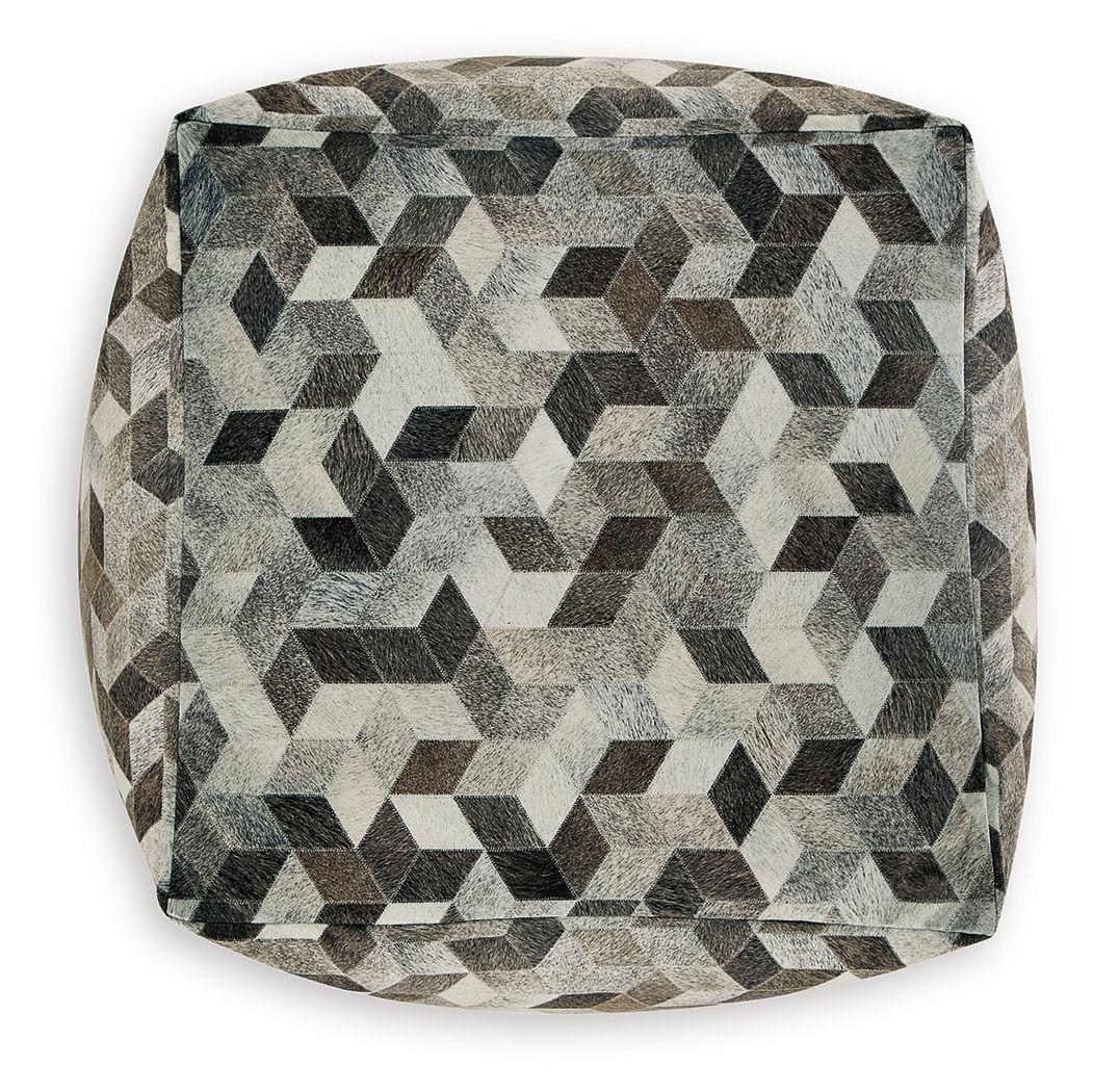 Albermarle - Gray / Brown - Pouf