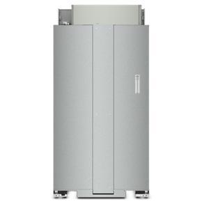 255 Cubic Feet 42" Built-In Side-By-Side Refrigerator - Gray