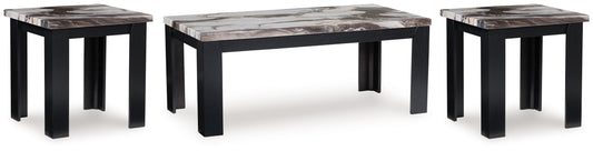 Jazmore - Dark Brown - Occasional Table Set (Set of 3)