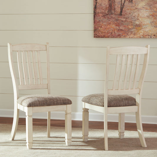 Bolanburg - Brown / Beige - Dining Uph Side Chair (Set of 2) - Rake Back