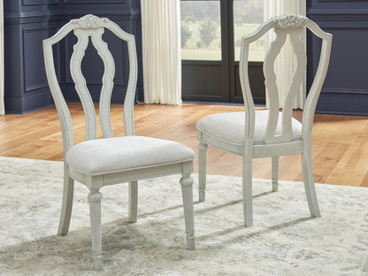 Montelaine - Antique White - Dining Upholstered Side Chair (Set of 2)