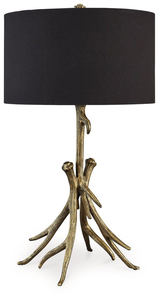 Josney - Antique Gold Finish - Metal Table Lamp