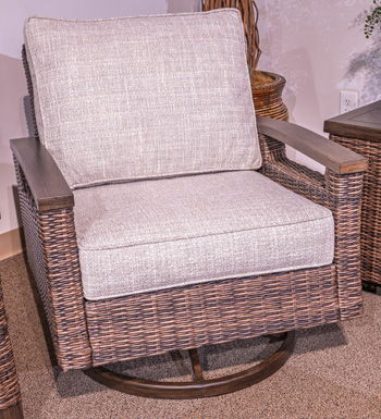 Monterey Point - Dark Brown - Swivel Lounge Chair (Set of 2)