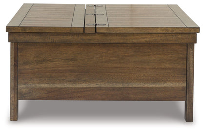 Moriville - Grayish Brown - Lift Top Cocktail Table