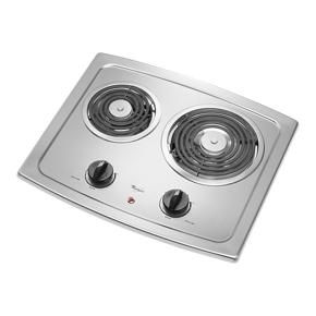 21" Electric Cooktop With Stainless Steel Surface