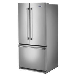 33" Wide French Door Refrigerator With Water Dispenser - 22 Cubic Feet - Gray