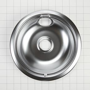 Electric Range Round Burner Drip Bowl - Chrome