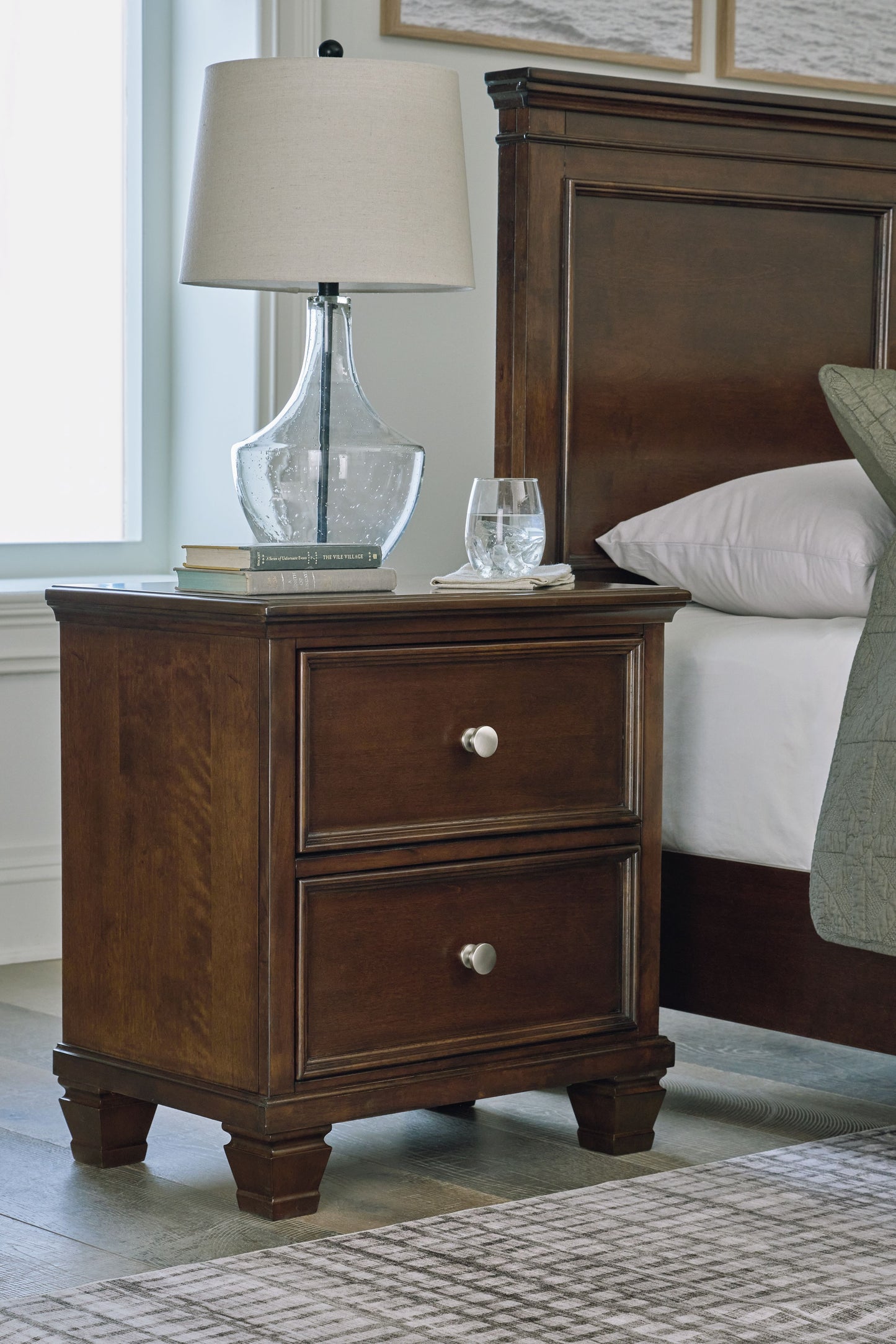 Danabrin - Brown - Two Drawer Nightstand