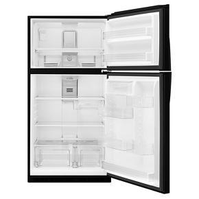 33" Wide Top Freezer Refrigerator - 21 Cubic Feet - Black