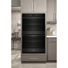 86 Total Cubic Feet Double Wall Oven With Air Fry When Connected - Black