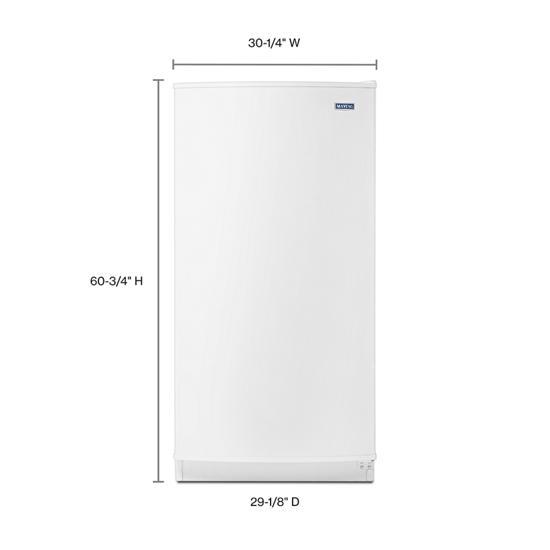 16 Cubic Feet Frost Free Upright Freezer With FastFreeze Option