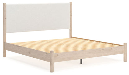 Cadmori - Upholstered Panel Bed