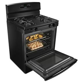 30" Gas Range With Bake Assist Temps - Black