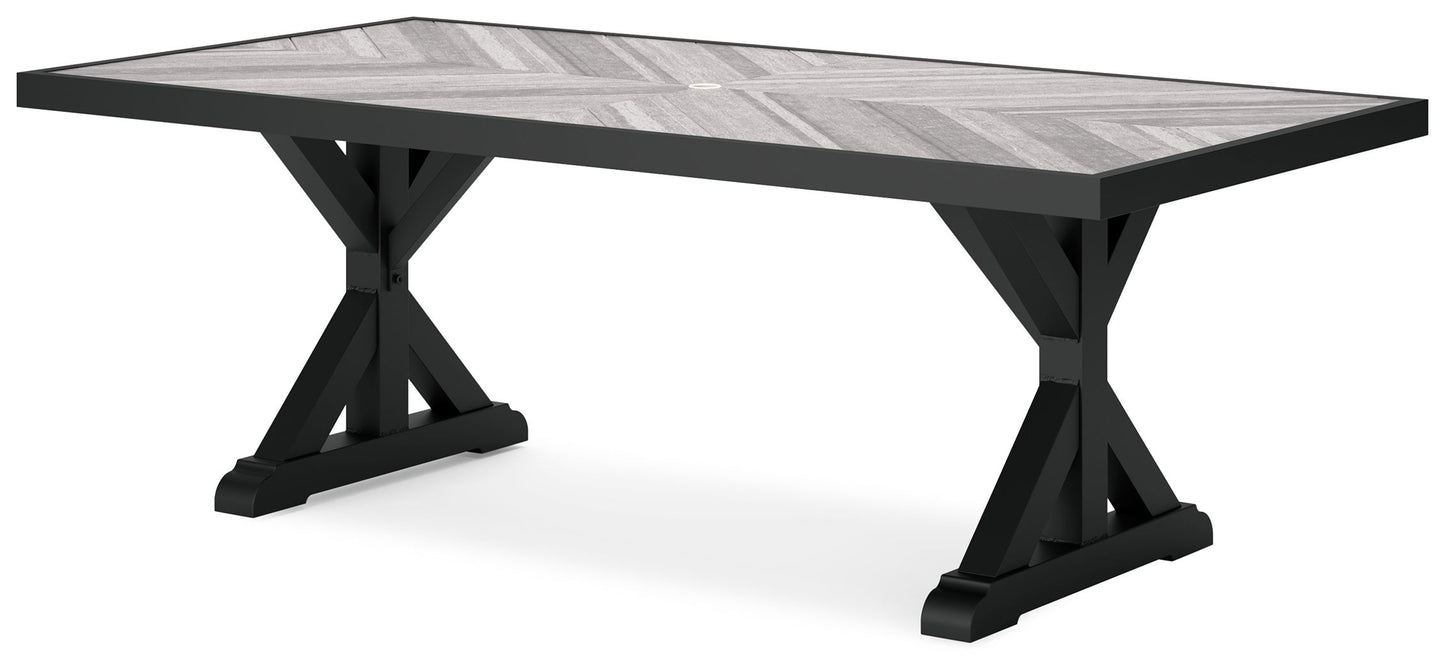 Beachcroft - Rect Dining Table W/Umb Opt